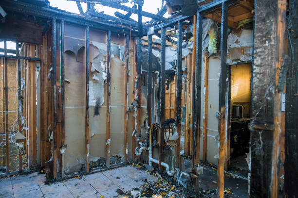 Professional Fire Damage Removal technician working in North Potomac, MD